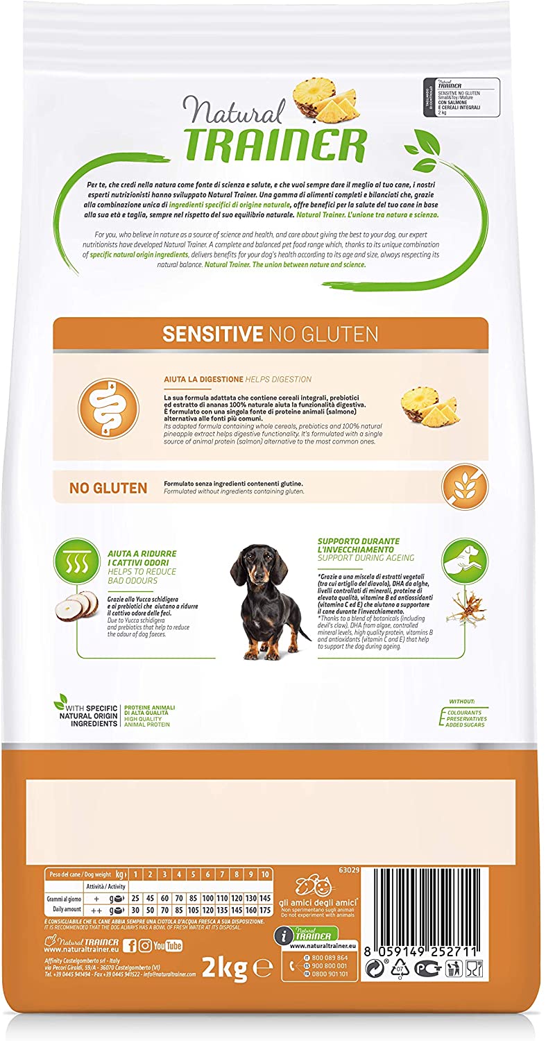 Natural Trainer Sensitive Adult Small & Toy con Agnello 2kg No Gluten - Cane Adulto Natural Trainer Sensitive Adult Small & Toy con Agnello 2kg No Gluten - Cane Adulto
